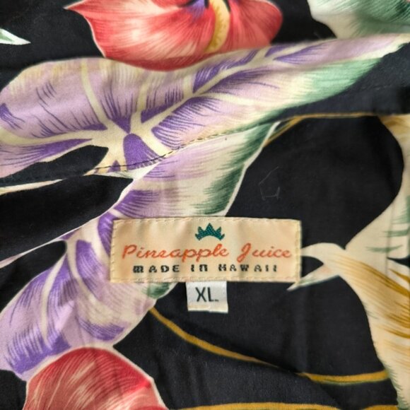 Vintage Hawaii Hawaiian Resort Beach Coastal Tropical Floral Dress Shirt XL - Picture 4 of 7